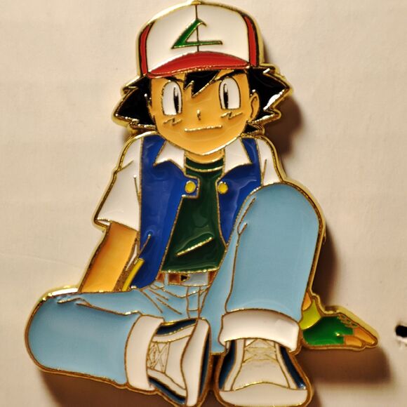 Pokemon Anime Ash Ketchum Generations Enamel Pins Set 7 Official Nintendo Badges - Picture 8 of 8